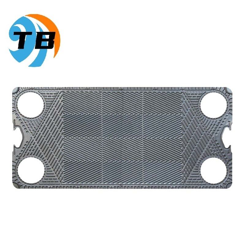 Plate thickness 0.4 to 1.2 mm APV heat exchanger plate supporting max operating pressure up to 25 bar designed for and heat transfer