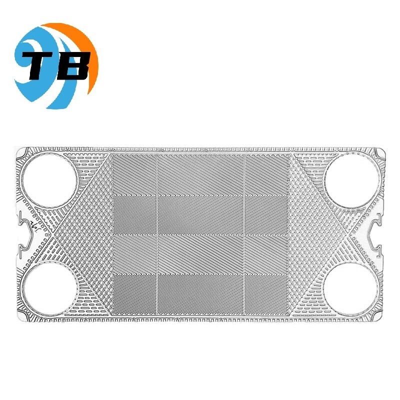Chevron Or Herringbone Pattern APV heat exchanger plate including Viton gasket material and 0.19 M2 heat transfer area engineered for operation