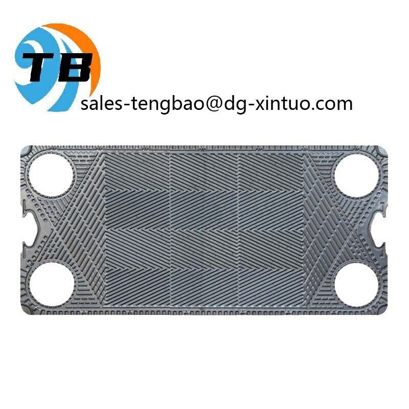 Plate thickness 0.4 to 1.2 mm APV heat exchanger plate supporting max operating pressure up to 25 bar designed for and heat transfer